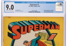 Truyện Superman trên căn gác cũ giá hơn 9 triệu USD