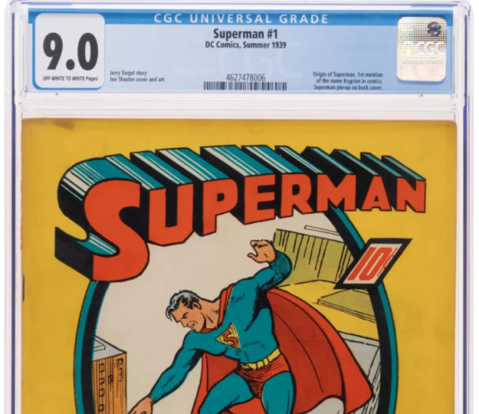 Truyện Superman trên căn gác cũ giá hơn 9 triệu USD